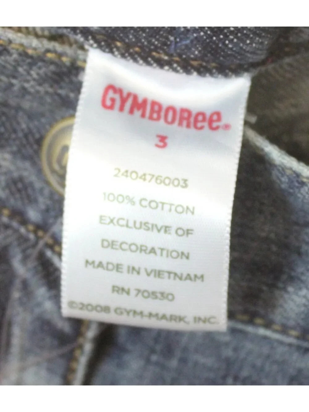 2008 Gymboree Cozy Winter Snowflake Denim Jeans sz 3 Embroidered Embellished NEW